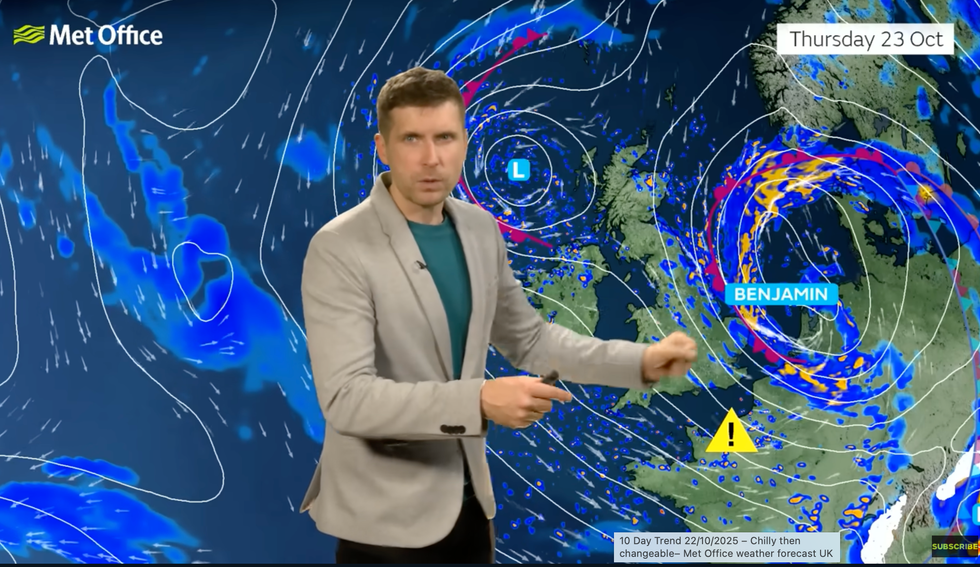 Met Office meteorologist Alex Burkill