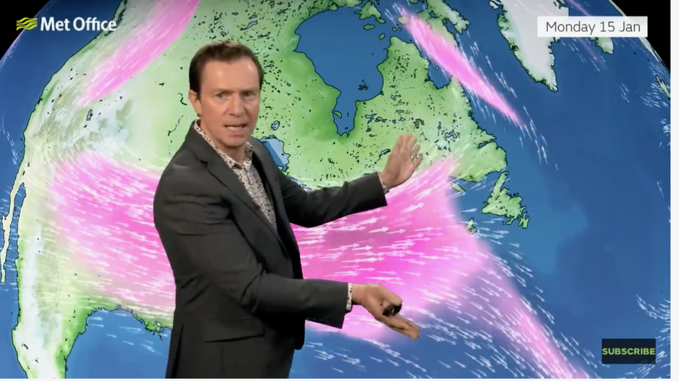 Met Office meteorologist Alex Deakin warns the jet stream will influence the snow