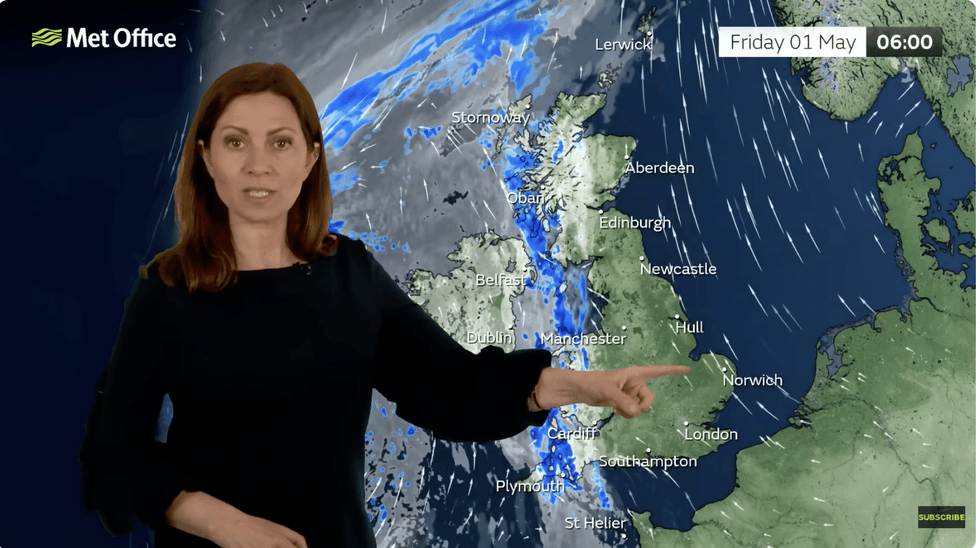 Met Office meteorologist Clare Nasir said: 'Through Wednesday evening, high pressure drifts towards Denmark, and we inherit more of a southeasterly wind'