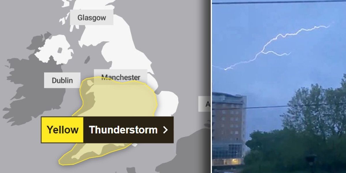 NextImg:Met Office warns thunderstorms to strike in extended area as update issued on national weather alert