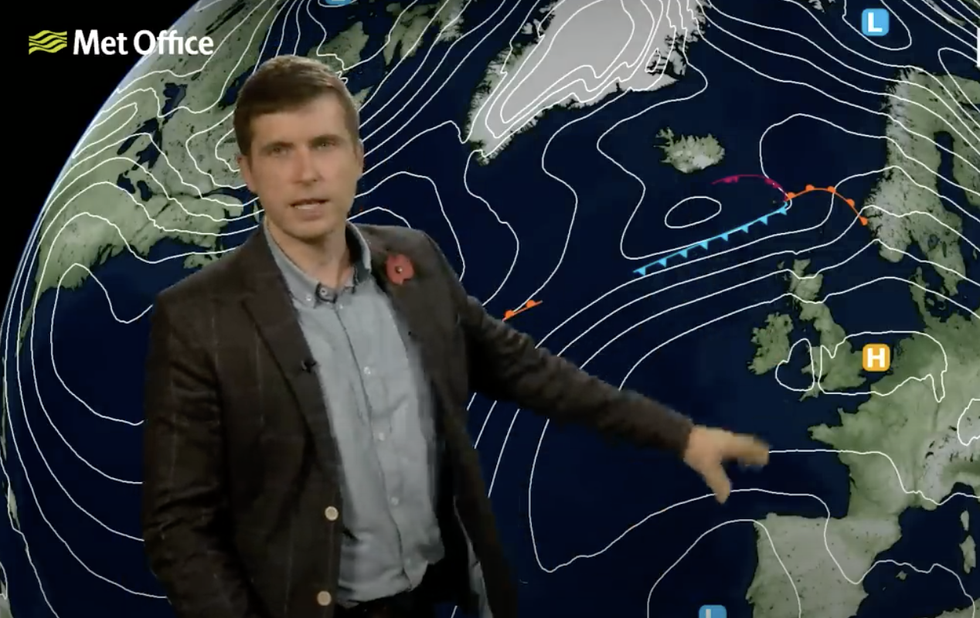 Met Office\u2019s Alex Burkill weather forecast