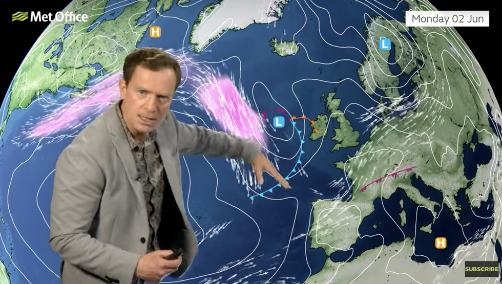 Met Office\u2019s Alex Deakin describes the jet stream diving