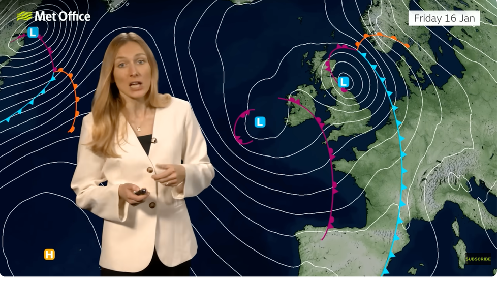 Met Office\u2019s Annie Shuttleworth warns of low pressure coming through