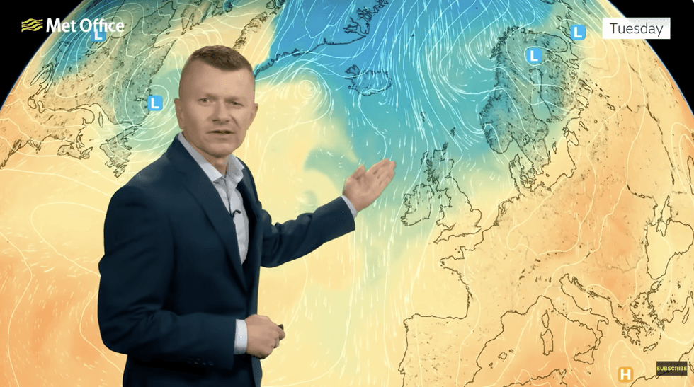 Met Office\u2019s Greg Dewhurst warns of northerly winds
