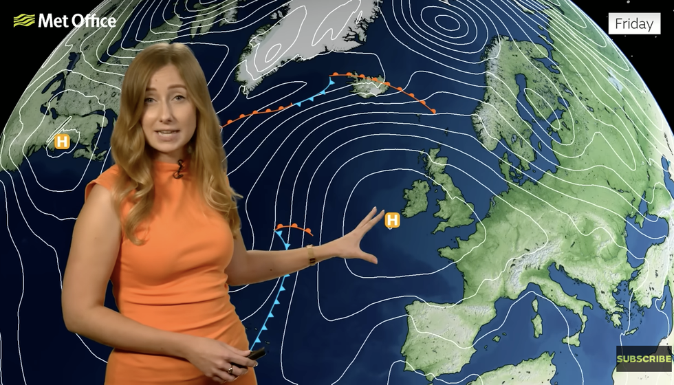 Met Office\u2019s Honor Criswick describes high pressure over UK