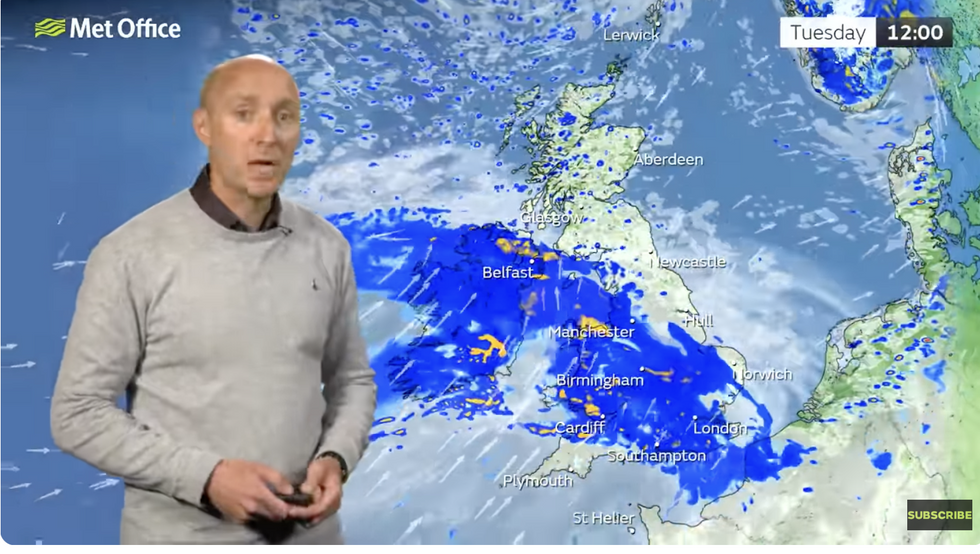 Met Office\u2019s Marco Petagna warns of incoming rain