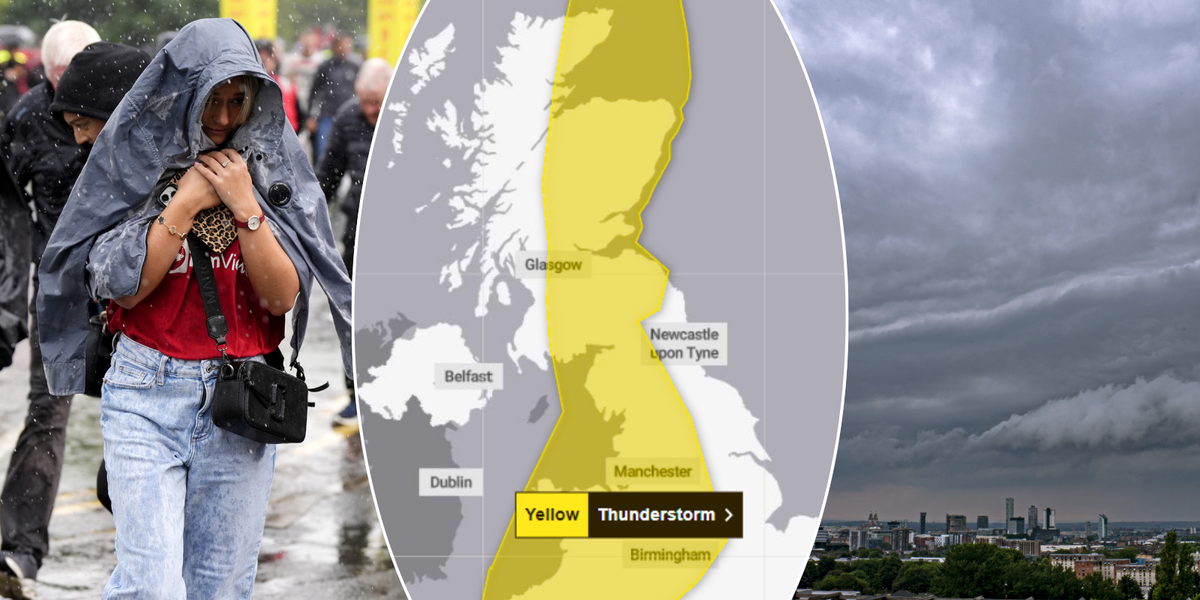 NextImg:UK weather: Met Office extends yellow thunderstorm warnings for large swathes of Britain after sweltering 29C heat