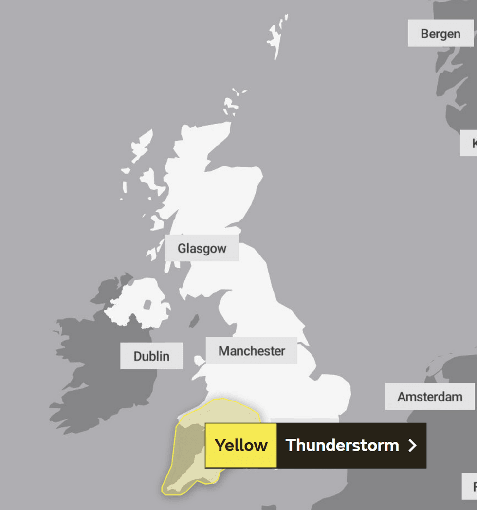 Met Office warning