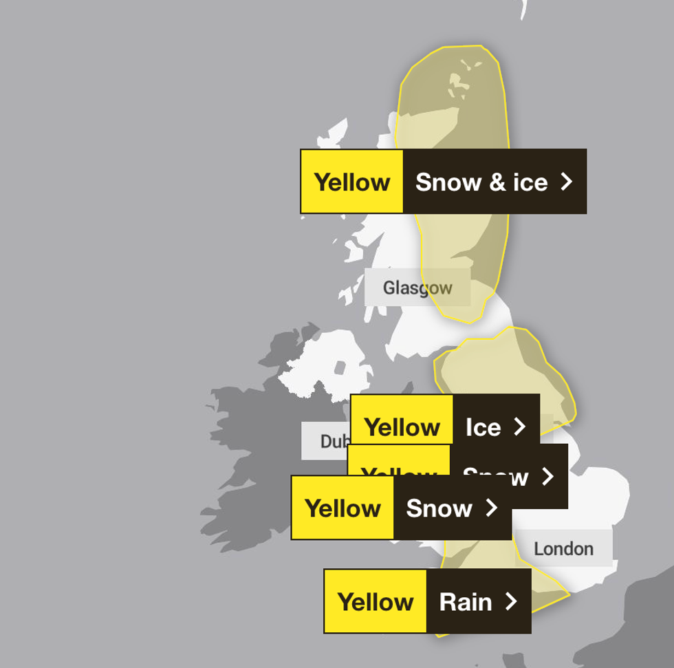 Met Office weather chart