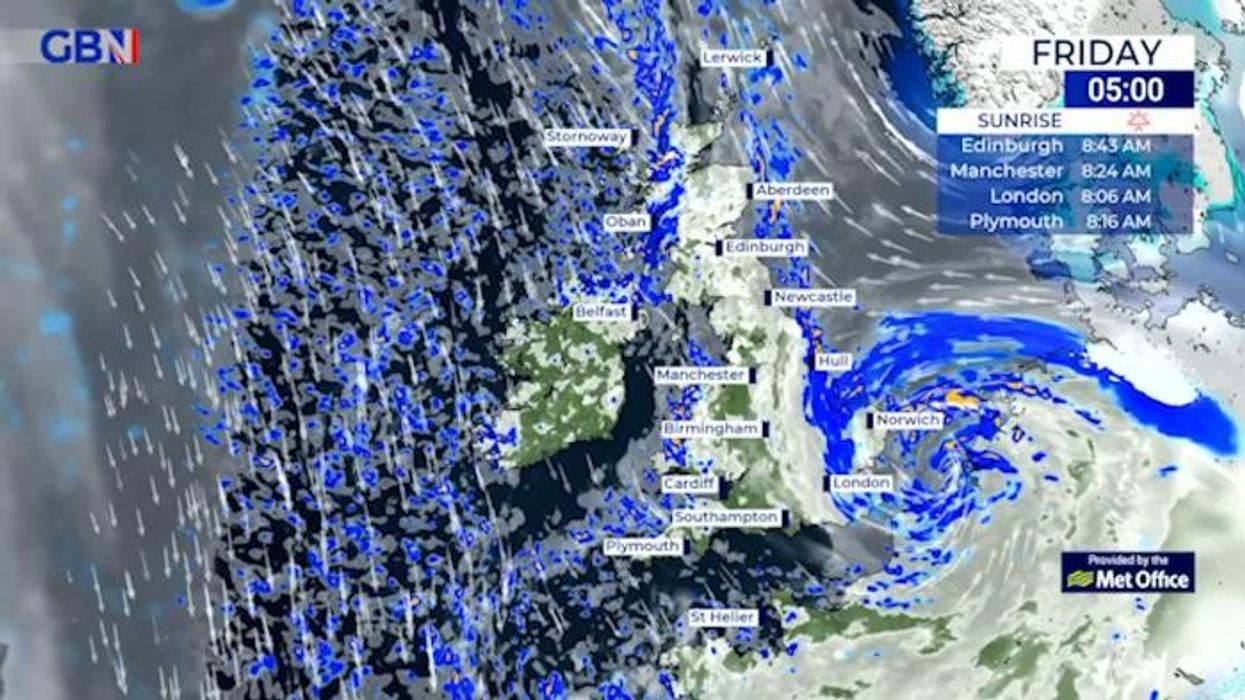 UK snow forecast: New weather map shows Arctic blast descending on Britain