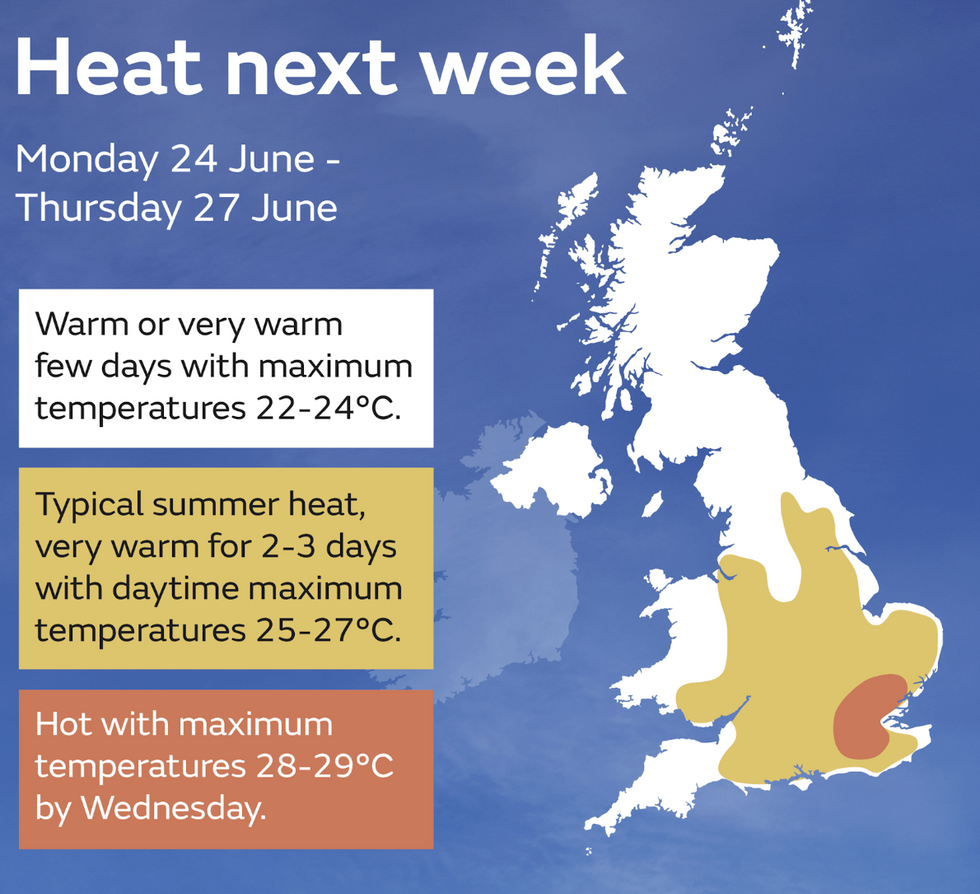Met Office weather forecast