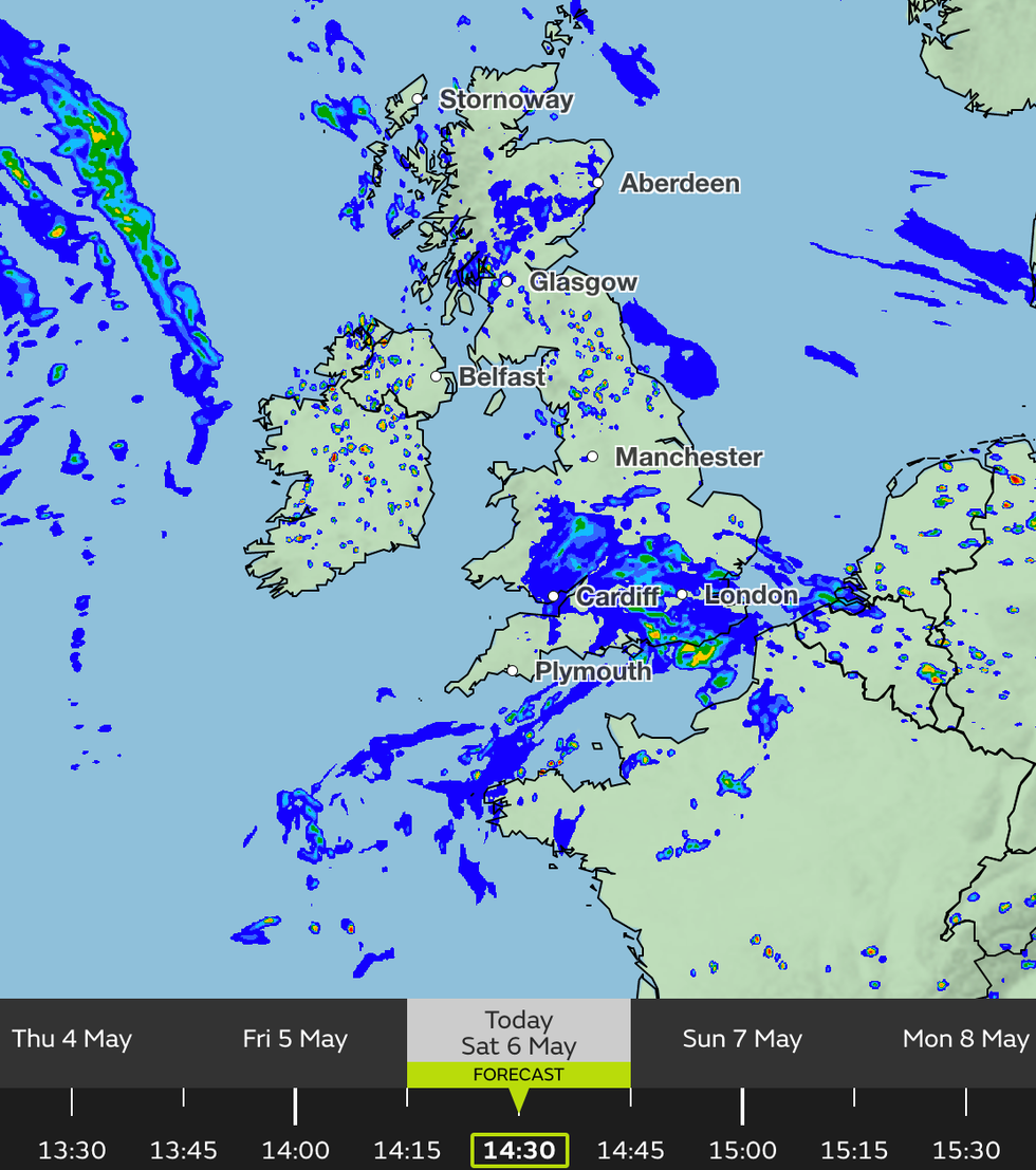 Met Office weather map