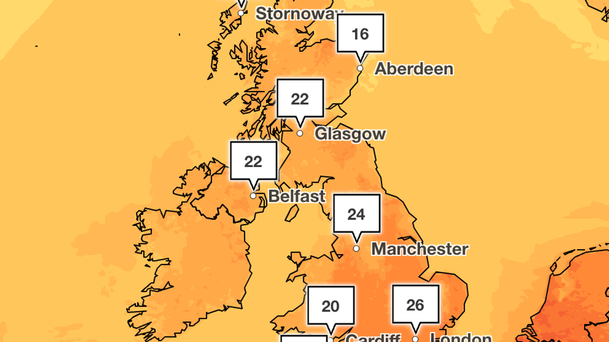 Met Office weather map