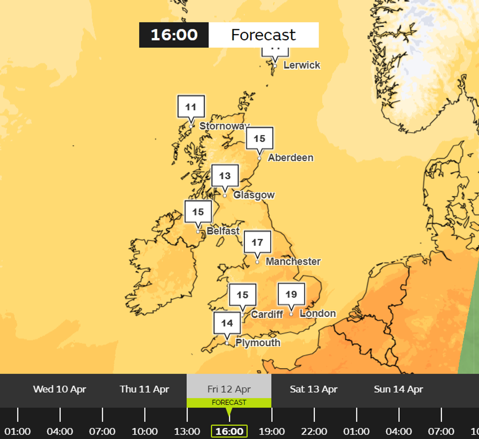 Met Office weather map