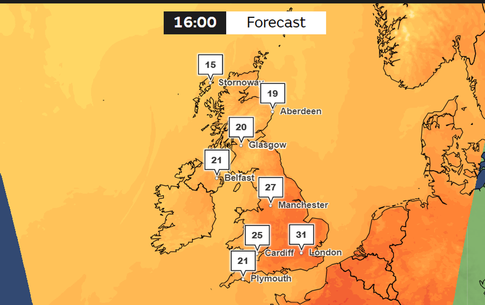 Met Office weather map