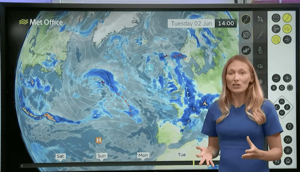 Met Office weather map