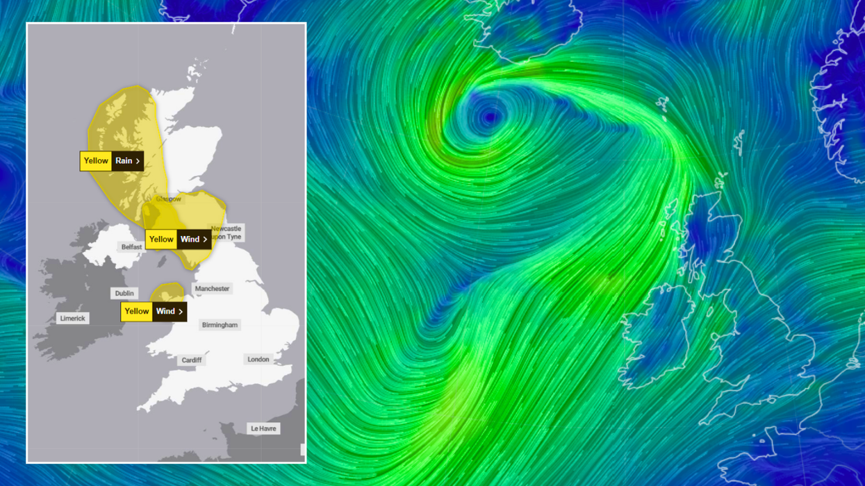 Met Office weather warning/Simulated wind map