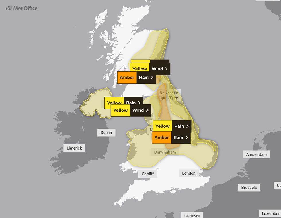 Met Office weather warnings