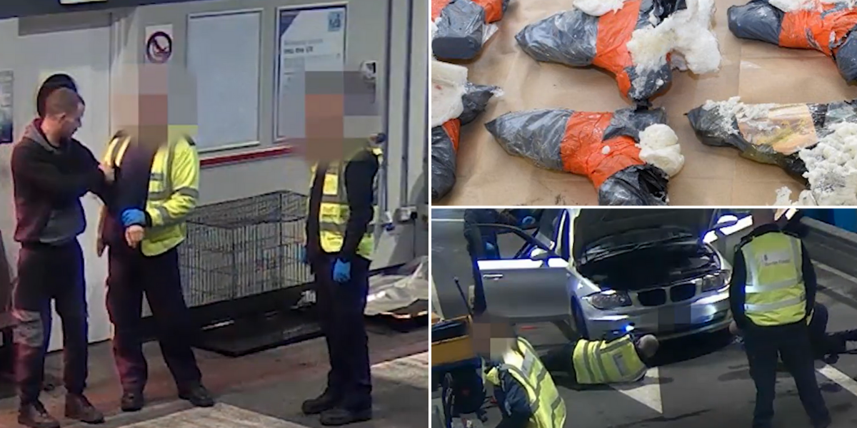 NextImg:Illegal gun smuggler caught red handed at UK border as police find weapons taped to car bumper