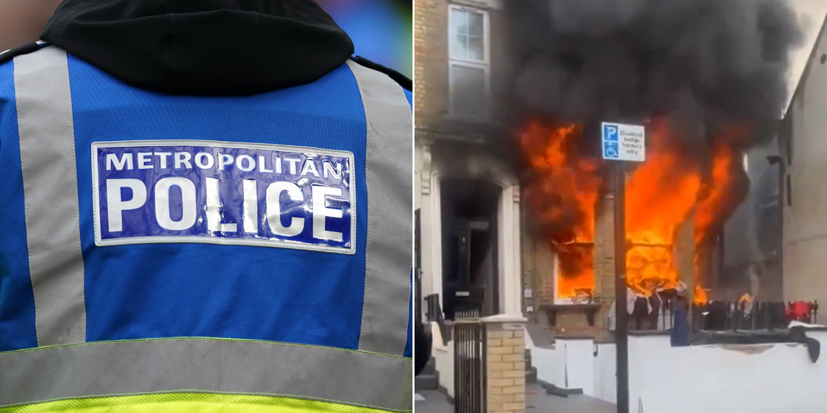 NextImg:Huge house fire that engulfed entire home in blazing inferno could be antisemitic attack, police say