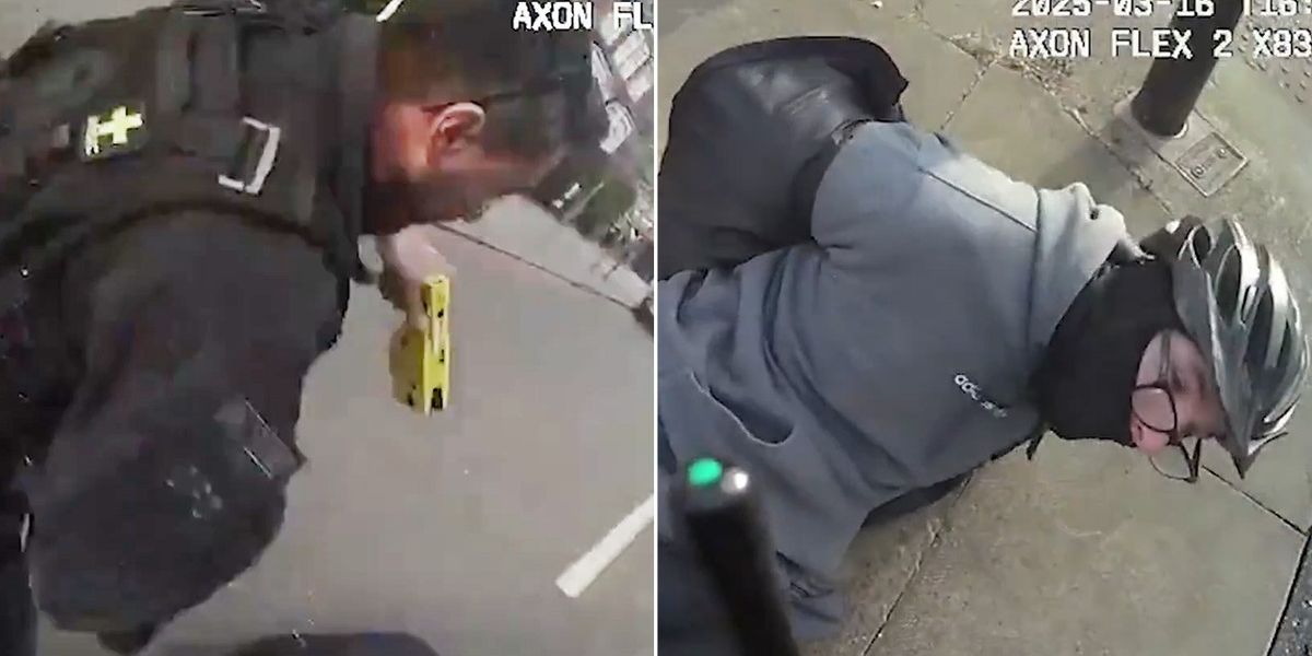 NextImg:WATCH: Metropolitan Police officers taser violent phone snatchers in high-speed chase
