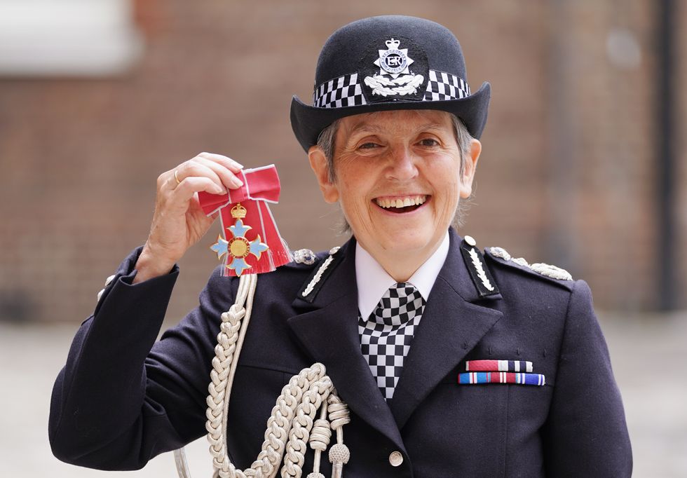 Metropolitan Police Commissioner Cressida Dick following an investiture ceremony at St James's Palace in central London, where she was made a Dame Commander of the Order of the British Empire by the Prince of Wales. Picture date: Wednesday July 14, 2021.