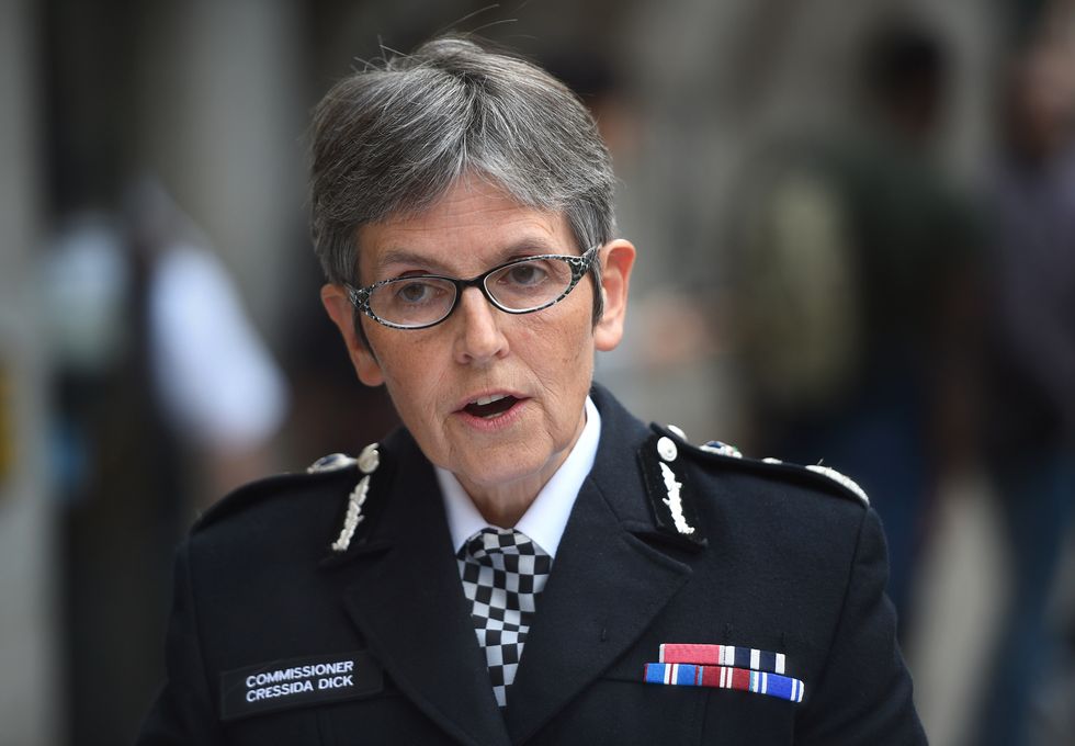 Metropolitan Police Commissioner Cressida Dick who has been criticised in a report into the unsolved murder of private investigator Daniel Morgan for her initial refusal, as the then Assistant Commisioner, to allow the panel team access to the HOLMES police data system.