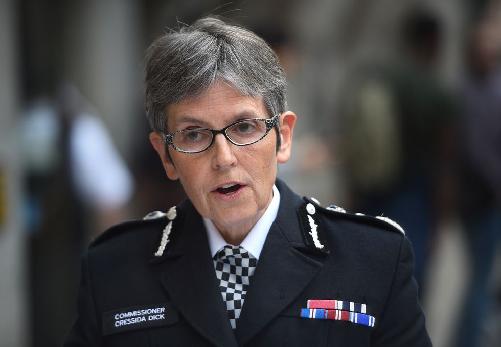 Metropolitan Police Commissioner Cressida Dick who has been criticised in a report into the unsolved murder of private investigator Daniel Morgan for her initial refusal, as the then Assistant Commisioner, to allow the panel team access to the HOLMES police data system.