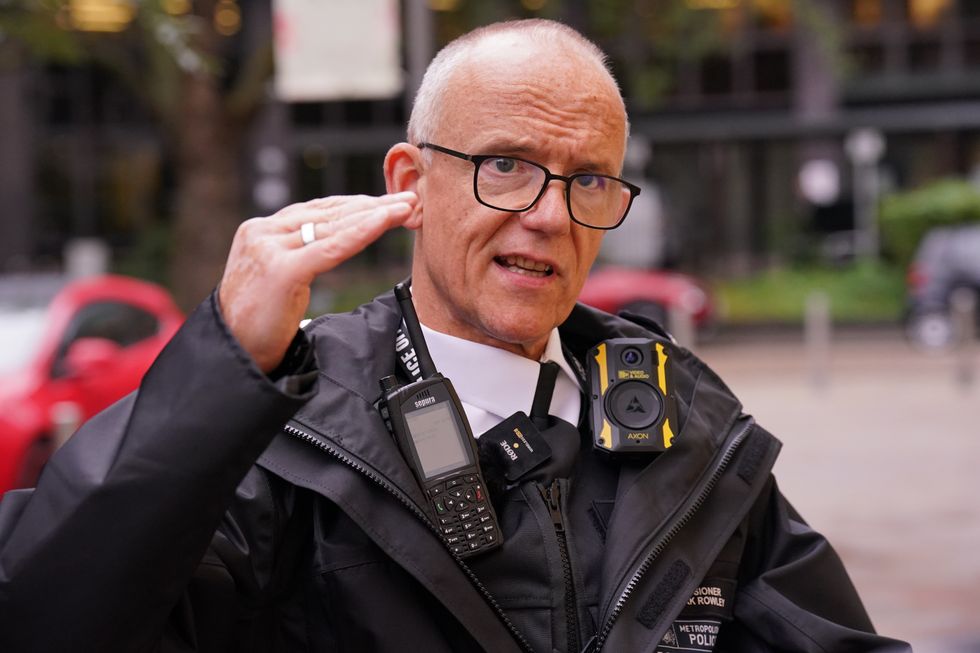 Metropolitan Police Commissioner Sir Mark Rowley