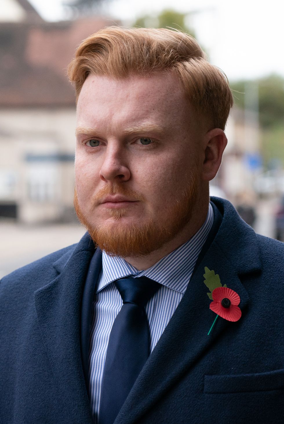 Metropolitan Police officer James Geoghegan outside Chelmsford Crown Court, Essex, where has been cleared of the rape of a woman. The officer, from Aylesbury in Buckinghamshire, had denied the allegation and said he had consensual sex with the woman at her home in Loughton, Essex, in the early hours of December 12 2018. Picture date: Tuesday November 9, 2021.