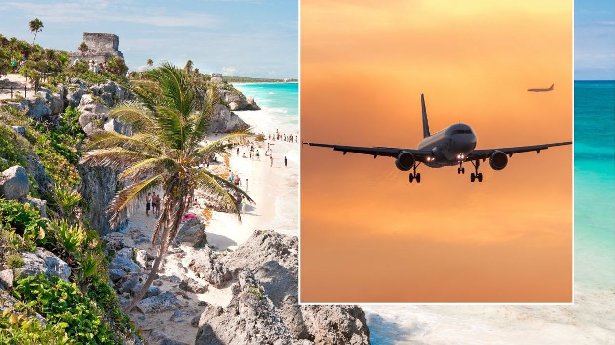 Mexico beach stock image