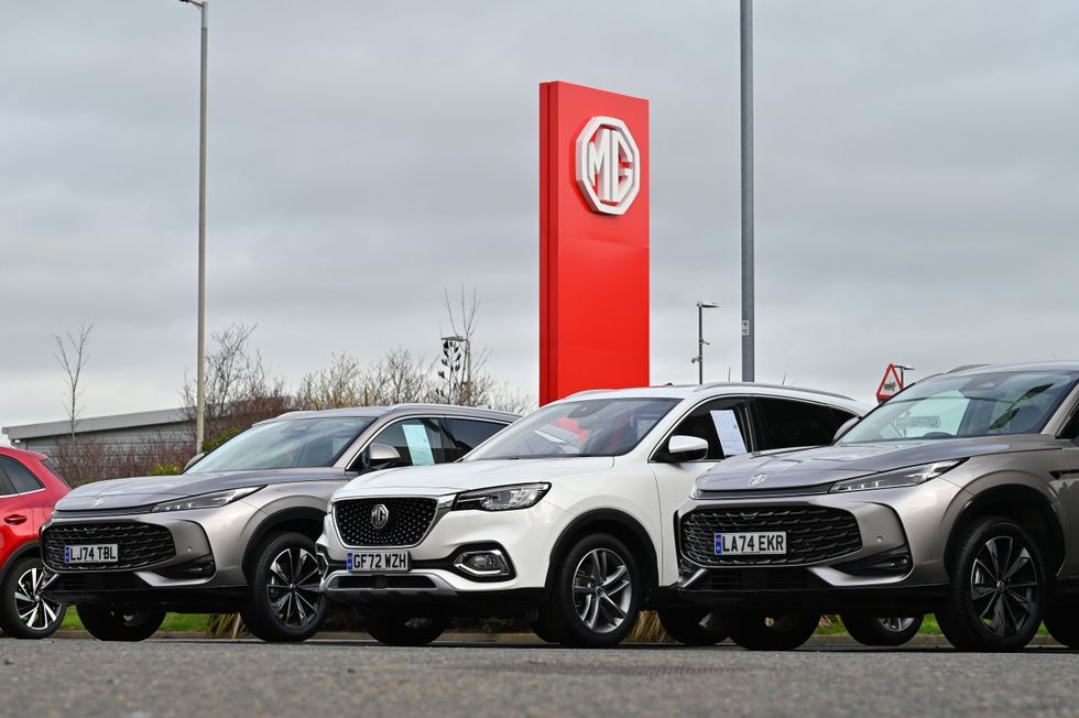 MG forecourt in the UK