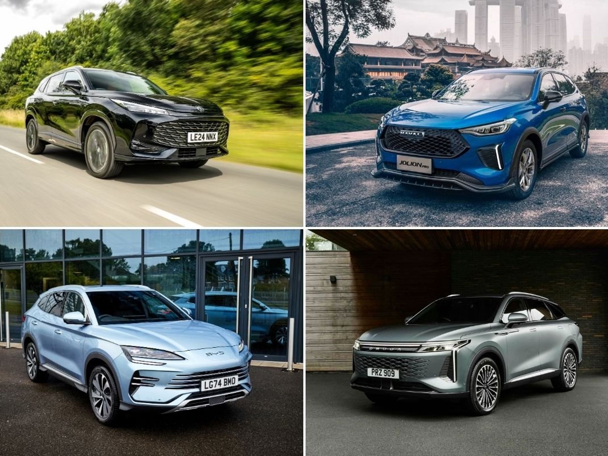 MG HS, Haval Jolion Pro Ultra, Omoda 9 SHS, BYD Seal U DM-i