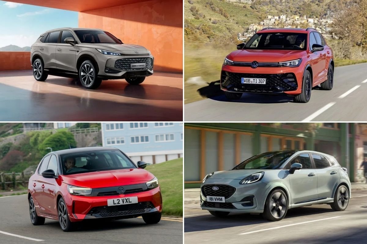 MG HS, Volkswagen Golf, Ford Puma, Vauxhall Corsa