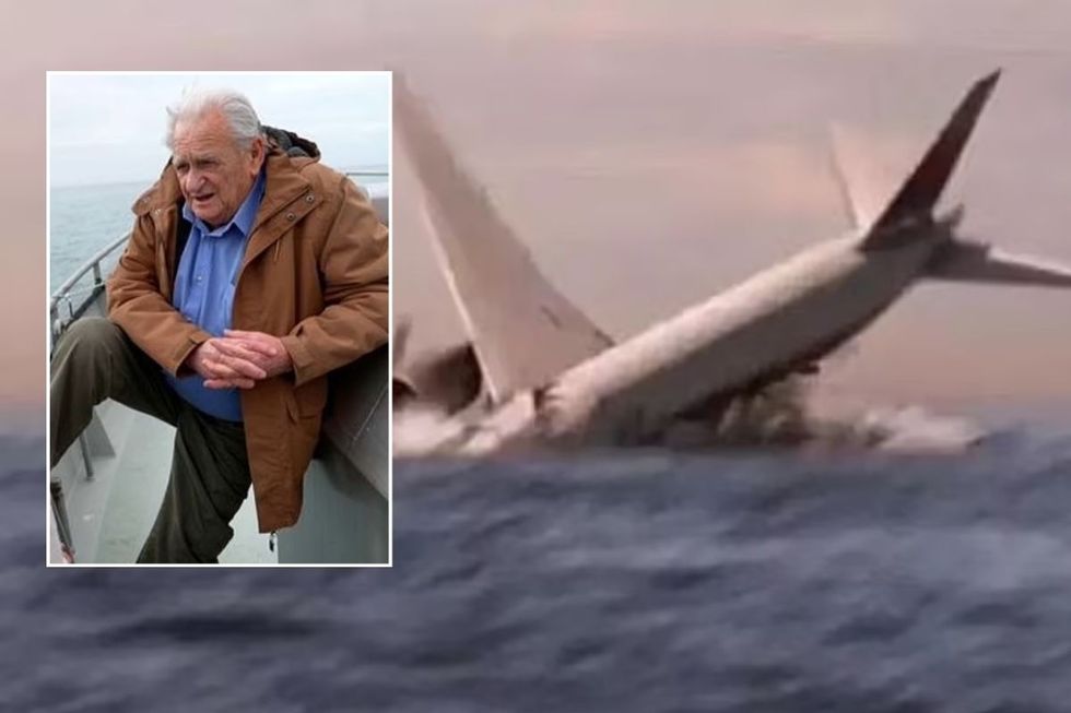 MH370 artist impression and fisherman Kit Olver