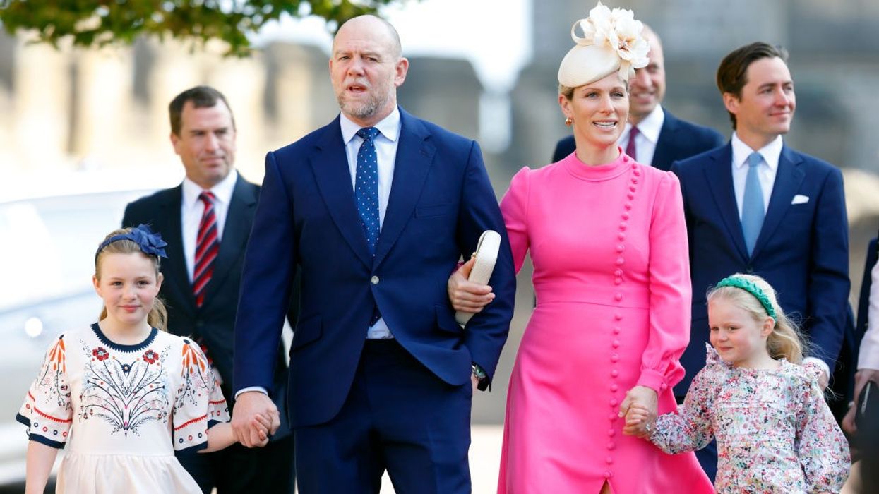Mia Tindall, Mike Tindall, Zara Tindall and Lena Tindall\u200b