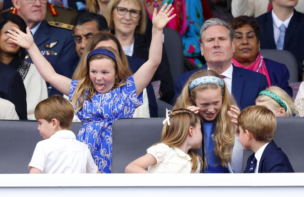 Mia Tindall, Prince Louis, Savannah Phillips and Prince George