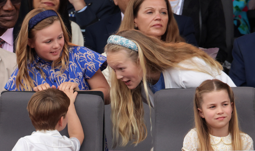 Mia Tindall, Savannah Phillips, Prince Louis, and Princess Charlotte