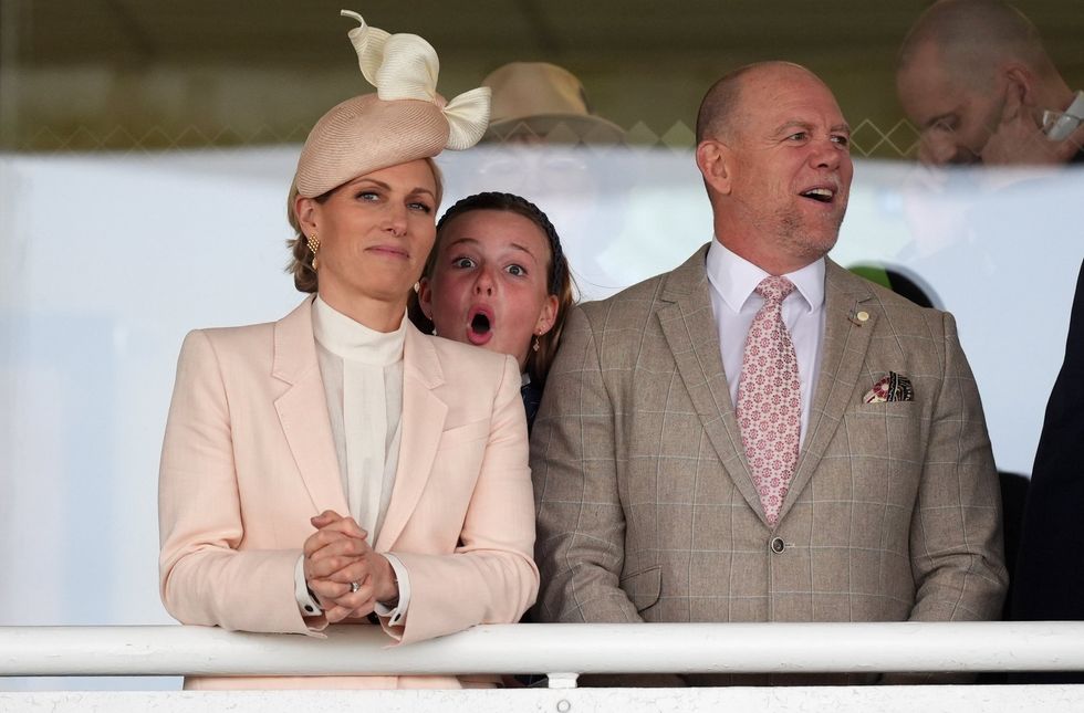 Mia, Zara, Mike Tindall