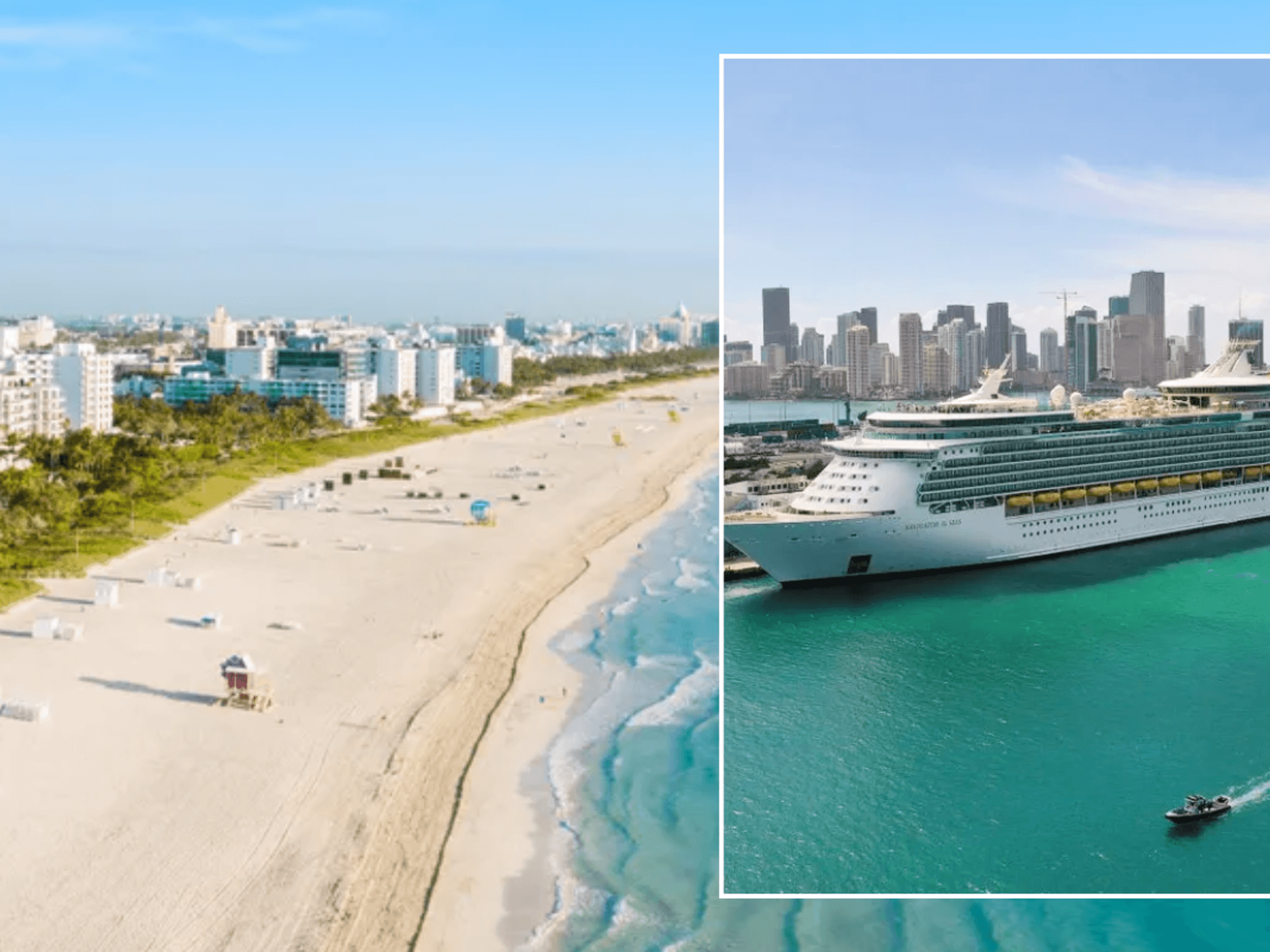 Miami beach / Royal Caribbean ship