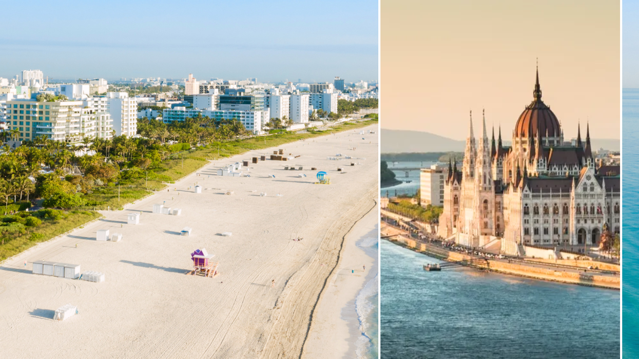 Miami Florida beach and city / Budapest