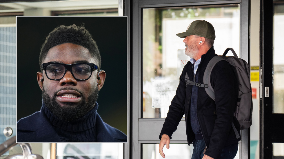 Micah Richards/Roy Keane leaving court