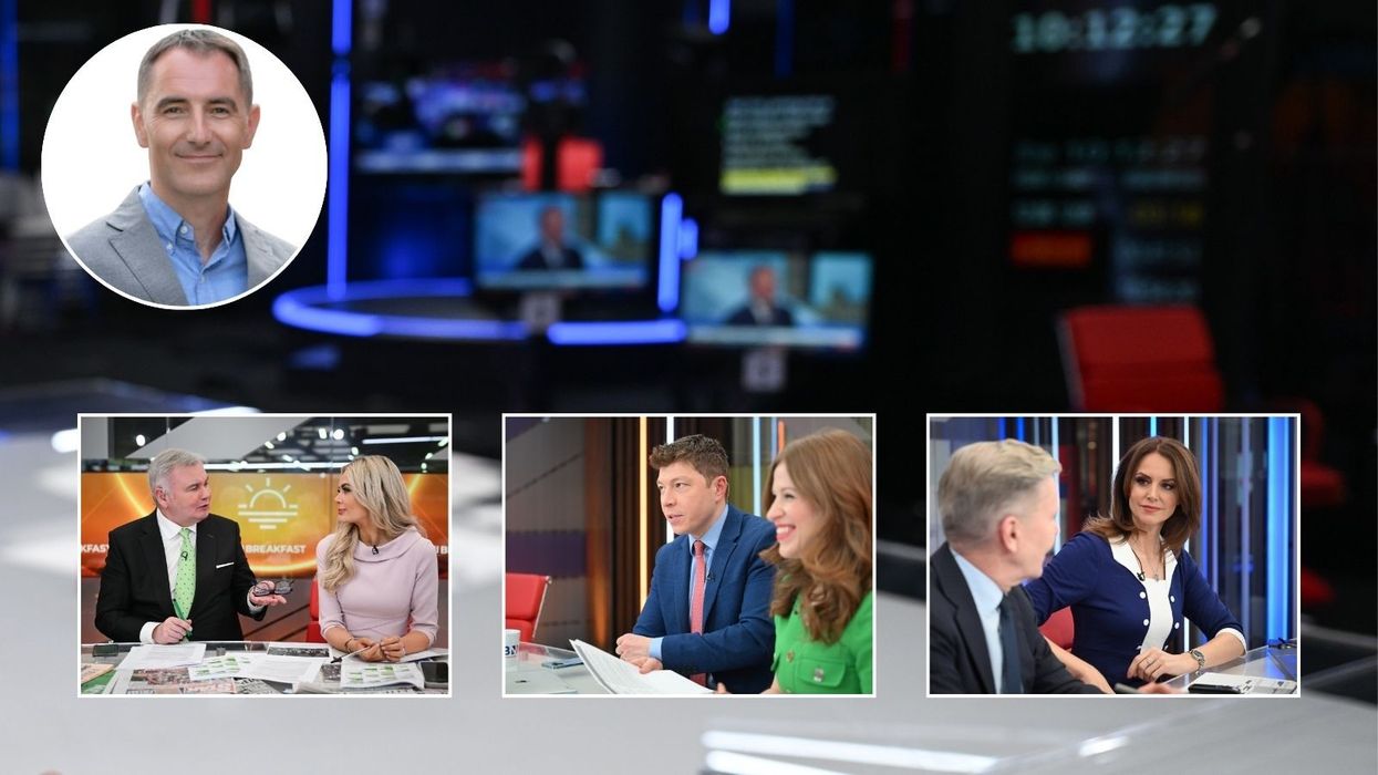 Michael Booker and GB News presenters