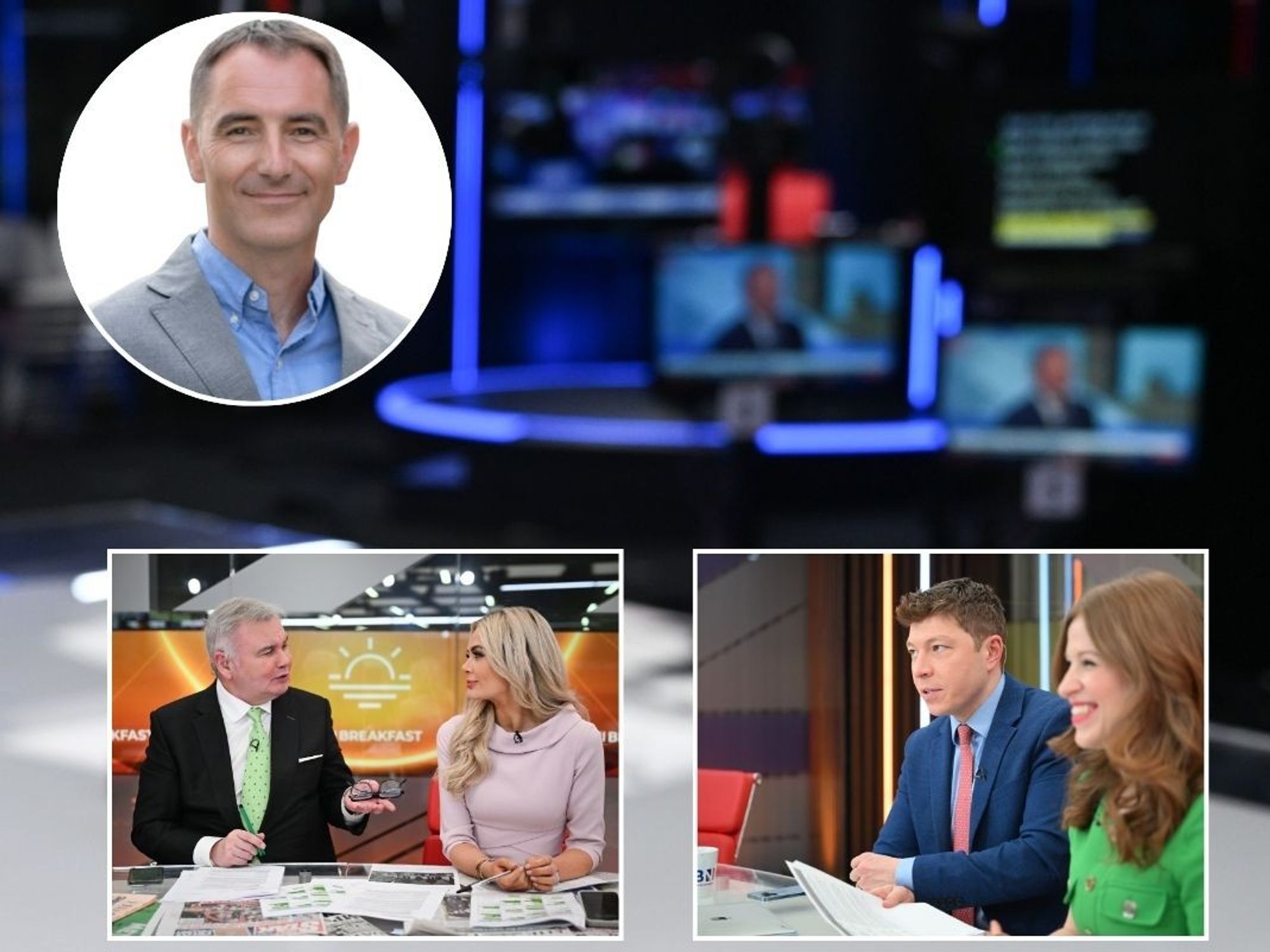 Michael Booker and GB News presenters