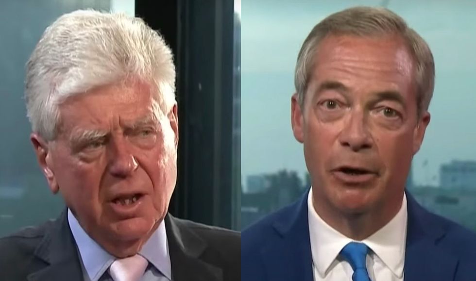 Michael Cole and Nigel Farage