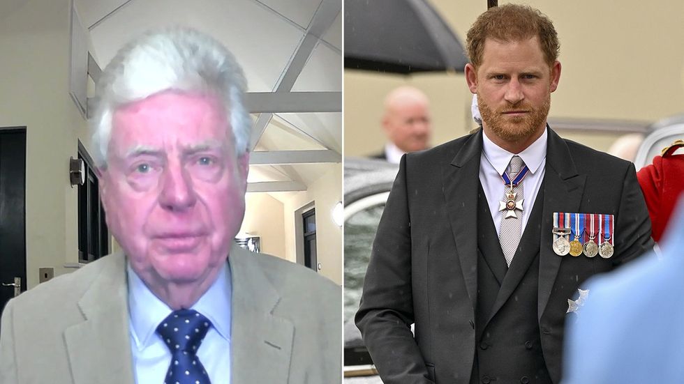 Michael Cole and Prince Harry