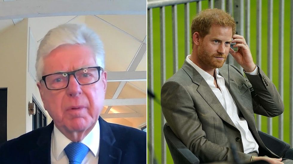 Michael Cole and Prince Harry