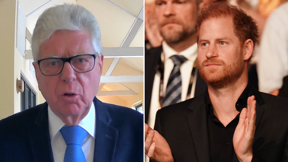 Michael Cole and Prince Harry