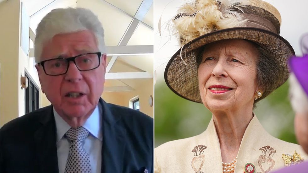 Michael Cole and Princess Anne