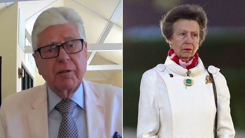 Michael Cole and Princess Anne